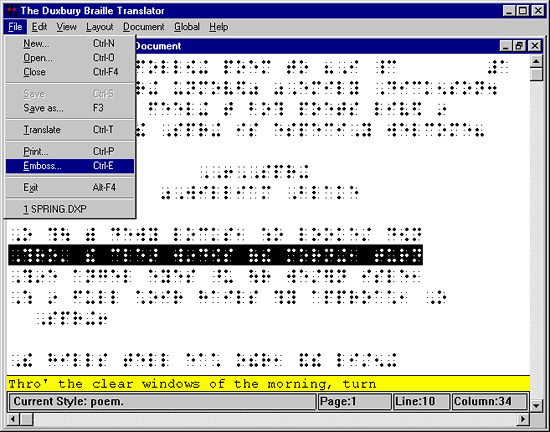 Bilde av Duxbury Braille Translator